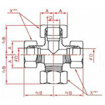 Flareless Fitting Cross