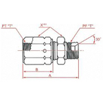 PT Connection Screw Down Male/Female Rotation Elbow