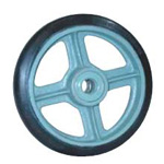 Medium Duty Rubber Wheel (SB Type) with Bearings