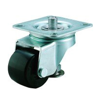 Caster with Adjuster Foot Free Wheel Plate Type