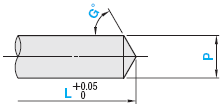 MISUMI แบบขั้นบันได（รูปทรงตรงปลายพิน：5 A） 6 A