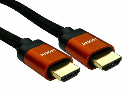 สาย HDMI to สายไฟ เกลียวนอก RS PRO 8K เกลียวนอก 2 ม (195-4892)