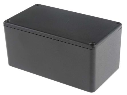 กล่อง ชนิดมีชิลด์ อะลูมิเนียม แม่พิมพ์ สีดำ RS PRO แบบ หล่อ ชีลด์ 114.4 × 63.7 × 55.1 มม.
