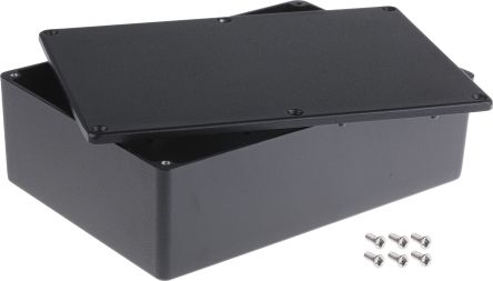 กล่อง ชนิดมีชิลด์ อะลูมิเนียม แม่พิมพ์ สีดำ RS PRO แบบ หล่อ ชีลด์ 171.9 × 120.9 × 55 มม.
