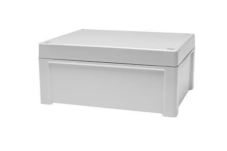 กล่องหุ้มอเนกประสงค์ โพลีคาร์บอเนต สีเทา RS PRO, IP65, 240 × 191 × 107 มม.