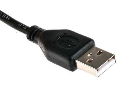 RS PRO เกลียวนอก สาย USB A ถึง เกลียวนอก USB A , สายไฟ 2.0, 1.8 ม