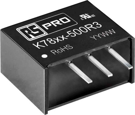 RS PRO PCB สวิตชิ่งเรกูเลเตอร์ เรกูเลเตอร์ , แรงดัน Output แรงดันขาเข้า 15 ถึง 36 V DC , กระแส กระแส Output 500 mA