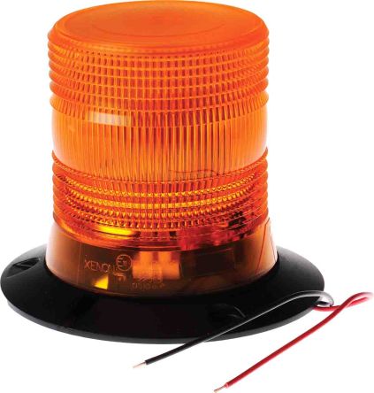 ไฟสัญญาณ LED กะพริบ RS PRO สีเหลืองอำพัน, 10 ถึง 30 V DC, ติดตั้งบนผิว ติดผนัง, IP56
