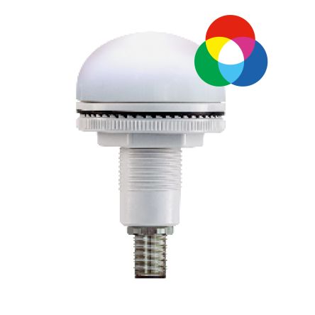 RS PRO สีน้ำเงิน, เขียว, ม่วง, แดง, ขาว, เหลือง LED คงที่, 24 V, อุปกรณ์ติดตั้งตู้, IP66