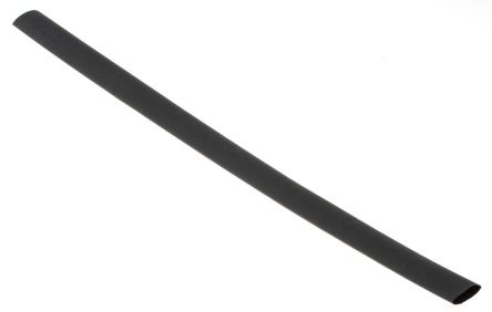 ท่อ การหดตัวด้วยความร้อน RS PRO สีดำ เส้นผ่านศูนย์กลางปลอก 12.7 มม. x ยาว 300 มม. อัตราส่วน 2:1