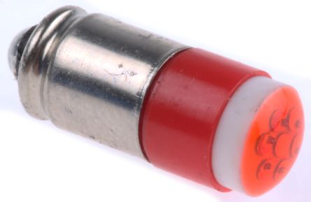 ไฟ ไฟบอกสถานะ LED RS PRO, ร่องเล็ก, สีแดง, มัลติชิป, เส้นผ่านศูนย์กลาง 6 มม., 24 V DC