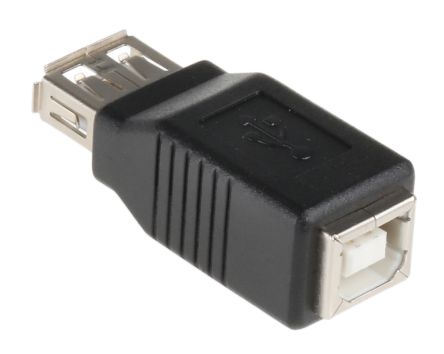 อแดปเตอร์/ตัวแปลง RS PRO USB 2.0 A ตัวเมีย เป็น B ตัวเมีย (182-8480)