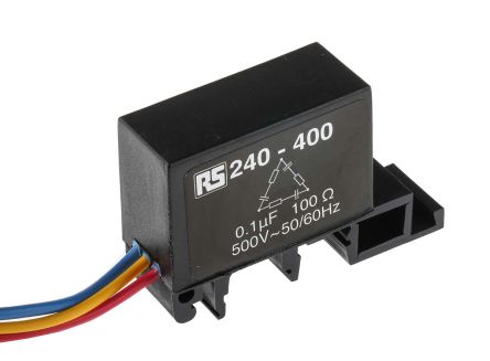 ตัวเก็บประจุ เครือข่าย RS PRO RC พิกัดแรงดันไฟฟ้าสูงสุด 500 V 3 เฟส