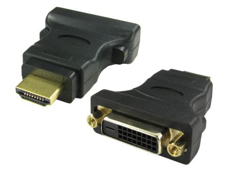 อแดปเตอร์/ตัวแปลง RS PRO AV, HDMI เกลียวนอก กับ ตัวเมีย DVI-D