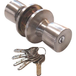 กุญแจและแม่กุญแจ, ลูกบิดประตูสำหรับเปลี่ยน ชนิด 1 แกนหมุน (ชนิดล็อคทรงกระบอกแบบรู)