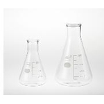 ขวด Erlenmeyer (มี สเกลวัด สำหรับอ้างอิง)