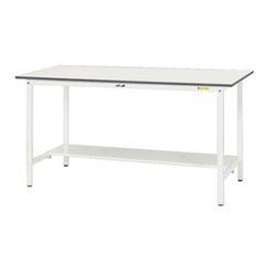 โต๊ะวางชิ้นงาน ทำงาน 150 series, H950 mm ชนิดแข็ง , มี กระดาน หิ้งครึ่ง , SUPH series (61-3742-46)