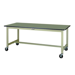 โต๊ะวางชิ้นงาน ทำงาน 300 series แบบเคลื่อนย้ายได้ H900 mm แผ่น ท็อป พีวีซี แบบ แผ่นเพลท, SWRHC type (61-3757-65)