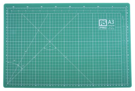 RS PRO แผ่นรองตัดสีเขียว 10 มม. L450mm x W300mm