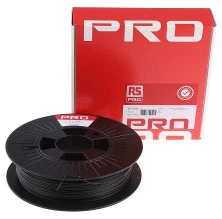 RS PRO เส้นใย เครื่องพิมพ์ 3D CARBON-P สีดำ 1.75 มม., 500 กรัม