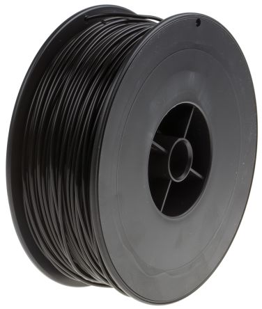 RS PRO เส้นใย เครื่องพิมพ์ 3D สีดำ 1.75 มม., 300 ก