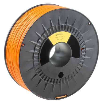 RS PRO เส้นใย เครื่องพิมพ์ 3D ABS สีส้ม 1.75 มม. 1 กก