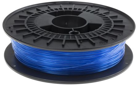 RS PRO เส้นใย เครื่องพิมพ์ 3D PET-G สีฟ้าโปร่งแสง 1.75 มม., 500 กรัม