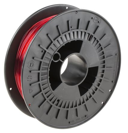 RS PRO เส้นใย เครื่องพิมพ์ 3D PET-G สีแดงโปร่งแสง 1.75 มม., 500 กรัม