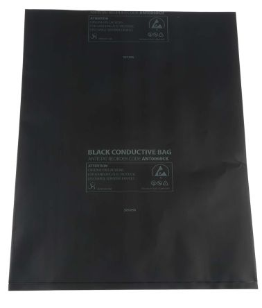 ถุงนำไฟฟ้า RS PRO สีดำ 254 มม. (กว้าง) x 203 มม. (ยาว)