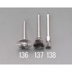 แปรง เกลียว สแตนเลสที่ไม่ใช่แม่เหล็ก แปรงปัดมีแกน (3 มม.)EA819AJ-138