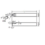 JIS Standard Round End Straight Bit, 36 Type (36-4-HT105)