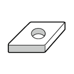 เม็ดมีด 55 °, Negative กับ Hole, DNMG15 ○○ GP &quot;สำหรับการตกแต่ง&quot; (DNMG150404GP-CA515)