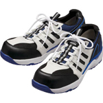 รองเท้าผ้าใบระบายอากาศแบบ ส่วนที่หุ้มนิ้วเท้า เรซิ่น กว้าง (MPV01-W/BL-23.5)