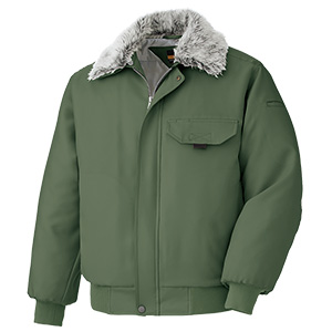 จัมเปอร์เสื้อผ้าป้องกันความหนาว Midori Anzen M4056 สีเขียวด้านบน