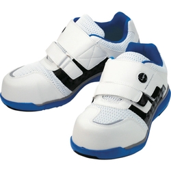 รองเท้าผ้าใบ Pro น้ำหนักเบา ระบายอากาศไฟนิรภัย Mandom (ประเภท ตะขอ และห่วง สกรู, โบลท์, แหวน, น็อต ) (MNDM769-PU/BK-225)