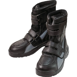 รองเท้าบูทนิรภัย High Cut Safety (ตัวยึดแบบมีตะขอและห่วง) สีดำ (HCS150-R-260)