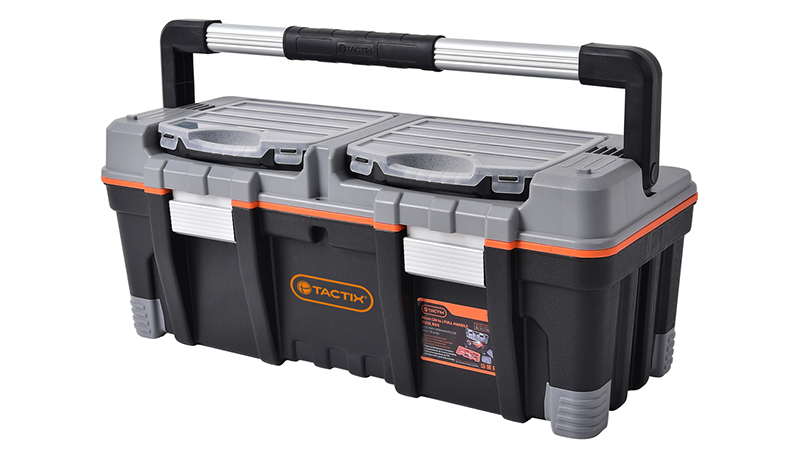 กล่องเครื่องมือด้ามจับยาวพร้อมกล่องจัดระเบียบ 2 ชิ้น ขนาด 26 นิ้ว