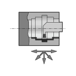 หัว ตัด / งานตัดเซาะร่อง T-Max q-cut ชนิด 570 (LAG551.31-160808-20)