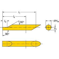 เครื่องมือ สำหรับ เครื่องกลึง ขนาดเล็ก - CoroTurn XS, เครื่องเปล่า,CXS-B