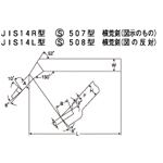 ดอกกัด HSS JIS14L รุ่น S508 ใบมีดหยาบด้านซ้าย