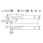 เหล็กกล้าไฮสปีด บิต JIS42 รุ่น S515 รุ่น รู การขัดเงา (TTB42-5)