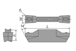 เม็ดมีด กำหนดสำหรับ JCTER / L (SGS3-002-15R-GH130)