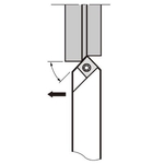 ดอกสว่าน Type E TAC สำหรับ เส้นผ่านศูนย์กลางภายนอก/O.D. ชนิด ขาพิน นอกรีต ESDNR / L