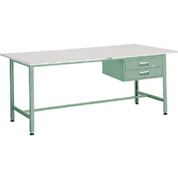 โต๊ะช่าง เบาพร้อมลิ้นชักแผงพลาสติก 2 ลิ้นชัก โหลดไฟฟ้า เฉลี่ยบนโต๊ะ (กก.) 300