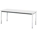 โต๊ะประชุม, ไม่มีชั้นด้านล่าง, สีผิวด้านบนโตีะ สีขาว (TD-1860-W)