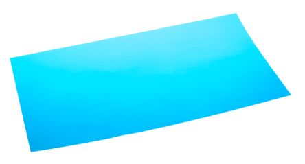 ชิม พลาสติก โพลีเอสเตอร์ สีน้ำเงิน RS PRO , 457 มม. x 305 มม. x 0.05 มม.