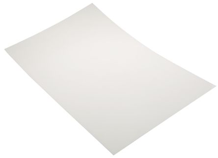ชิม พลาสติก โพลีเอสเตอร์ สีขาว RS PRO , 457 มม. x 305 มม. x 0.25 มม.