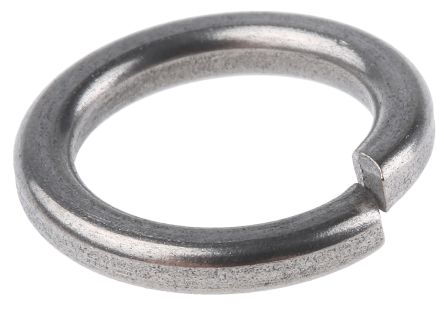 RS PRO แหวนล็อค รอง แหวนล็อค สเตนเลส ชุบ สังกะสี สว่าง , M12, A4 316