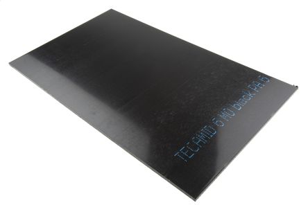 แผ่น พลาสติก RS PRO สีดำ 500 mm x 300 mm x 6 mm