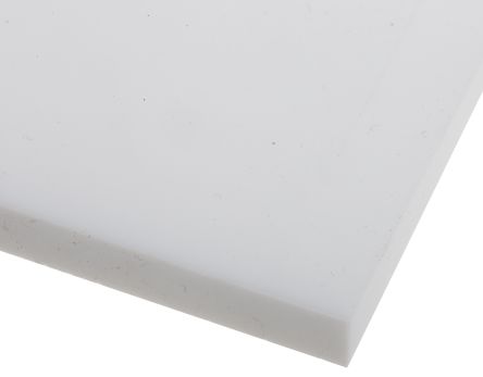 แผ่น พลาสติก RS PRO สีขาว 300 mm x 300 mm x 15 mm